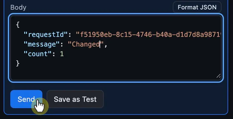 Modified HTTP request body before sending