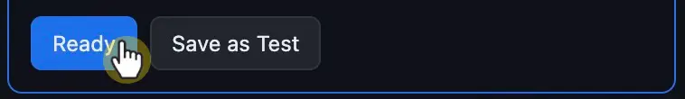 Ready button in PayloadPigeon